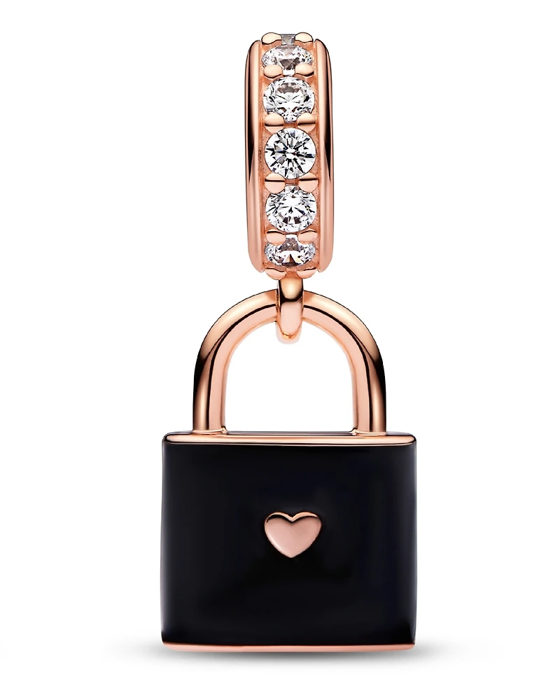 Pandora Cubic Zirconia Love Padlock Dangle Charm