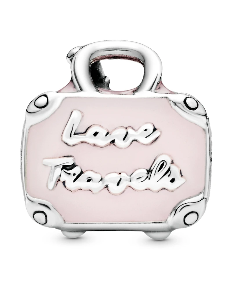 Pandora Sterling Silver Pink Travel Bag Charm