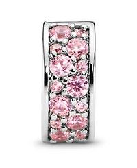 Pandora Cubic Zirconia Pave Fixed Clip Charm