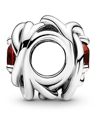 Pandora Birthstone Crystals Eternity Circle Charm 