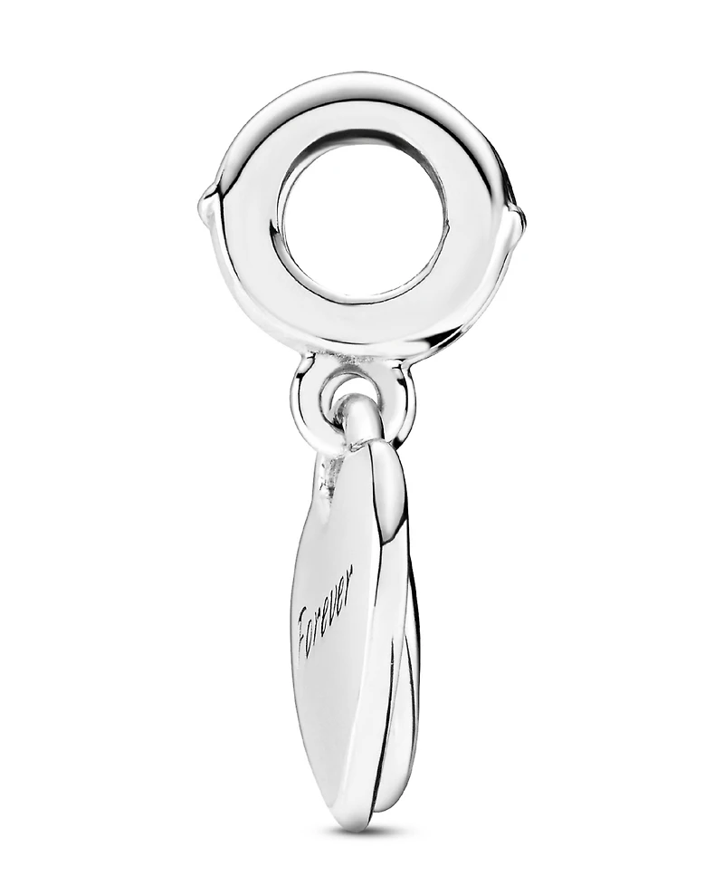 Pandora Sterling Silver Double Heart Split Dangle Charm