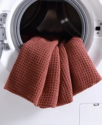 Eddie Bauer Solid Waffle Cotton Reversible Blanket