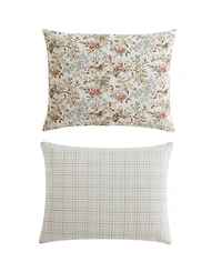 Laura Ashley Bramble Floral Cotton Reversible 3-Piece Comforter Set, King