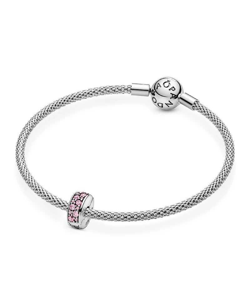 Pandora Cubic Zirconia Pave Fixed Clip Charm