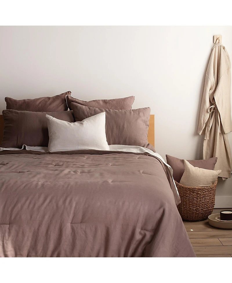 French Linen Comforter & Sham Set - Full/Queen