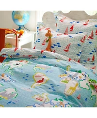 Around The World European Sham for Kids