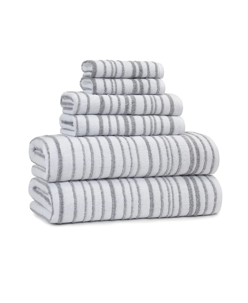 Cassadecor Urbane Stripe Cotton Bath Towel, 30" x 56"