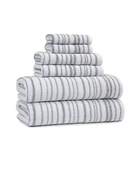 Cassadecor Urbane Stripe Cotton Bath Towel, 30" x 56"