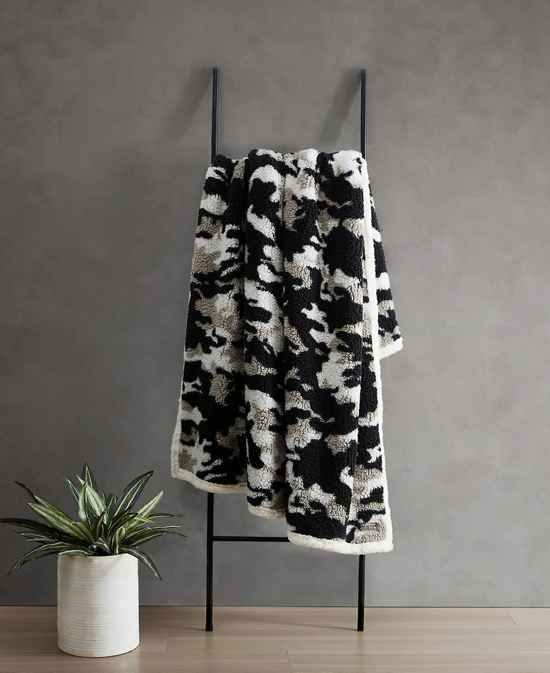 Closeout! Kenneth Cole Reaction Blend Out Sherpa Throw, 60" x 50"