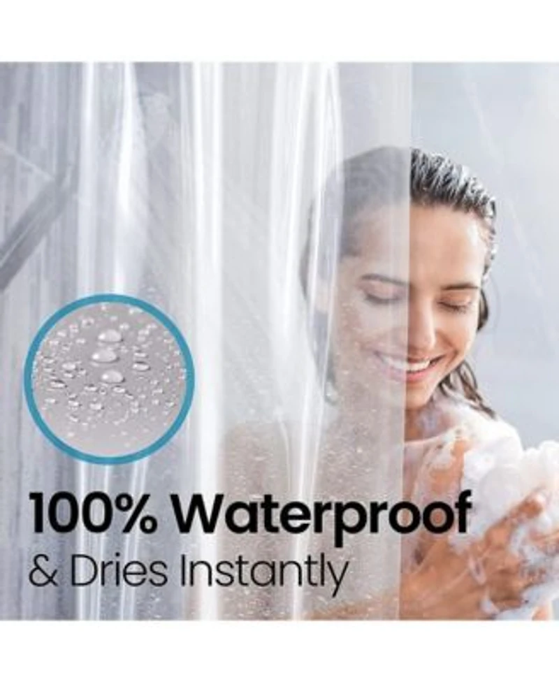 Liba 10g Peva Shower Curtain Bathroom