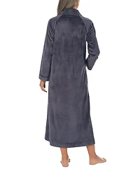 Eileen West Women's Zip-Front Velour Ballet Robe