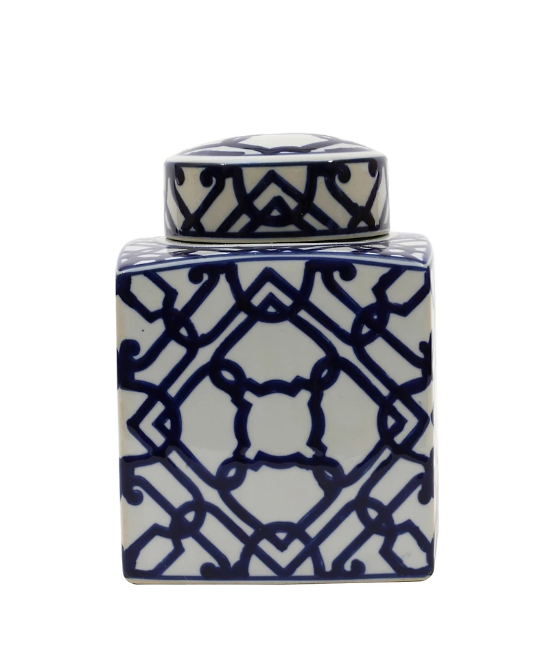 Decorative Ceramic Ginger Jar with Lid