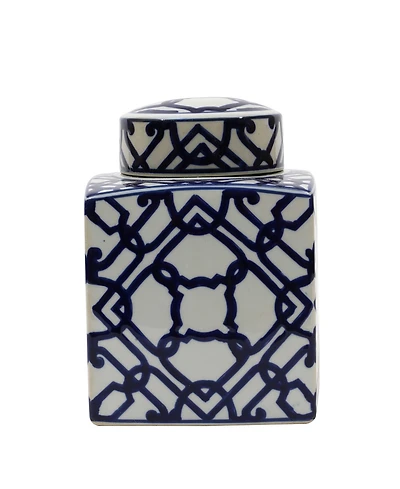 Decorative Ceramic Ginger Jar with Lid