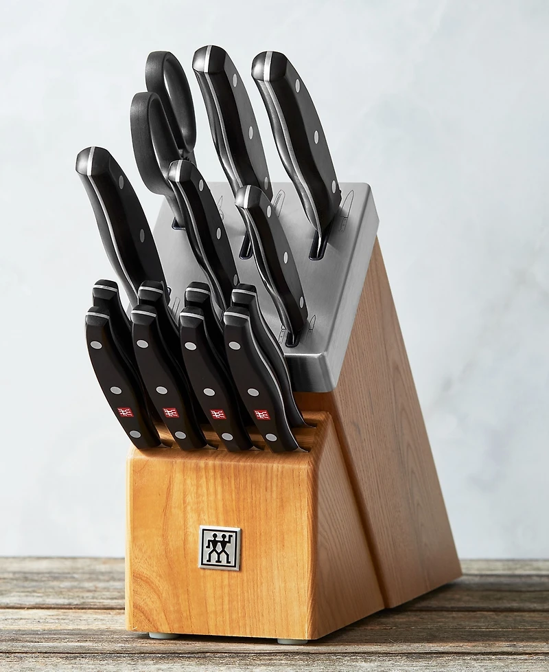Zwilling Twin Signature 15-Piece Self-Sharpening Knife Block Set