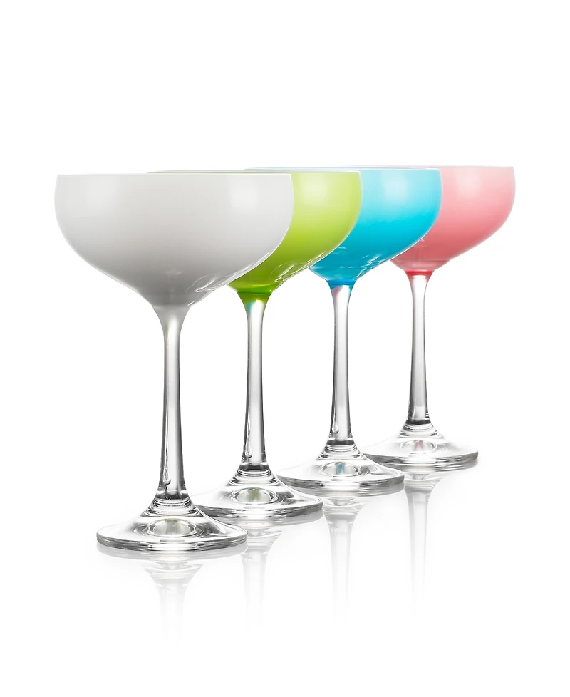 Table 12 5.8-Ounce Mini Coupe Cocktail Glasses, Glass Cups Set of 4