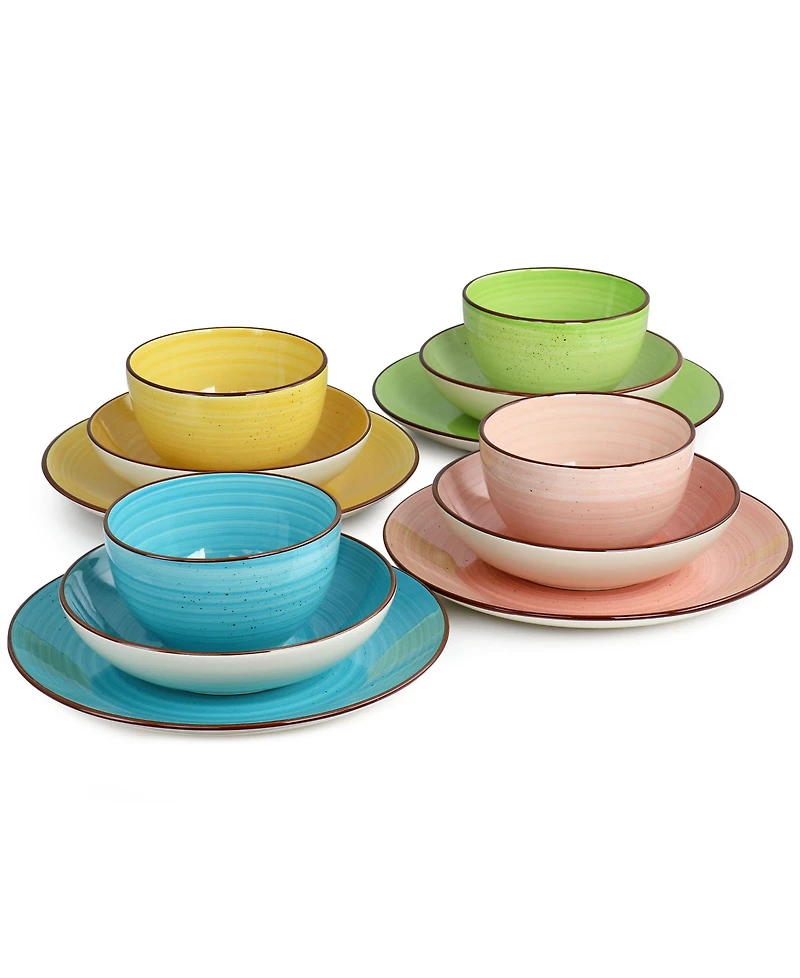 Elama Hudson 12 Pc. Dinnerware Set, Service for 4