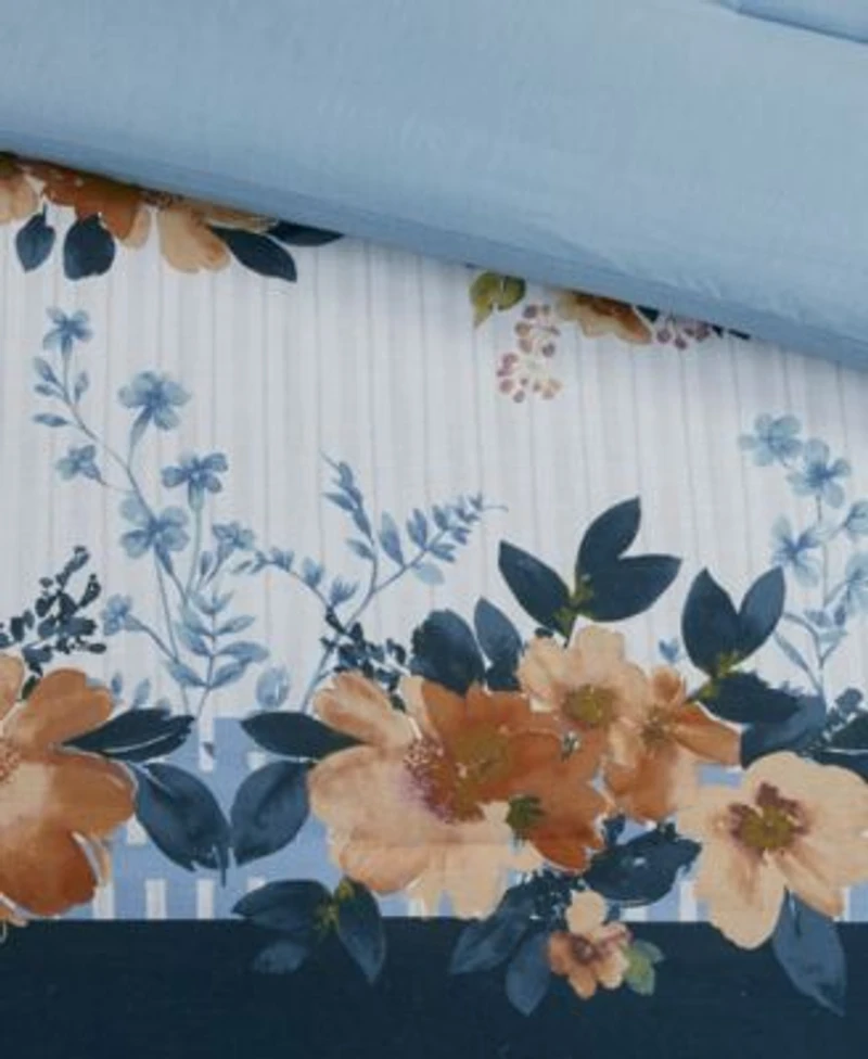 Madison Park Jules 5 Pc. Cotton Floral Comforter Set