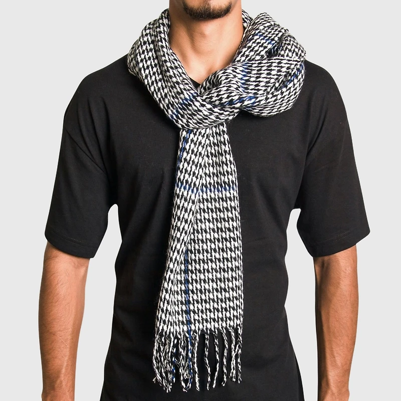 Alpine Swiss Men's Scarf Soft 80 Inch Long Warm Scarves Plaids Winter Shawl