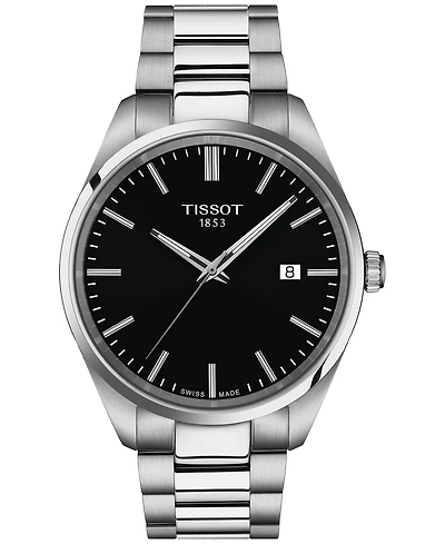 Tissot Men's Swiss Pr 100 Stainless Steel Bracelet Watch 40mm