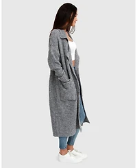 Belle & Bloom Women's Born To Run Sustainable Sweater Coat