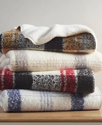 Woolrich Bloomington Faux Mohair to Sherpa Throw, 50" x 60"