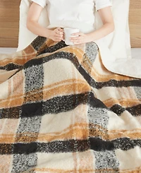 Woolrich Bloomington Faux Mohair to Sherpa Throw, 50" x 60"