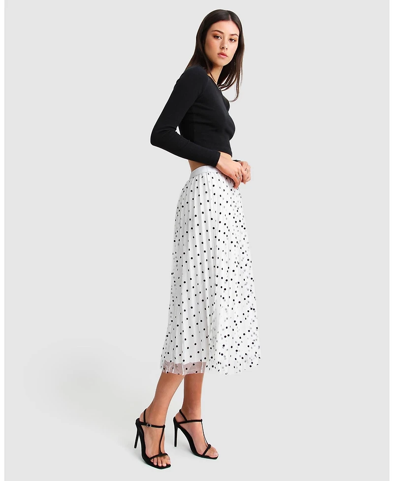 Belle & Bloom Women's Mixed Feeling Reversible Skirt