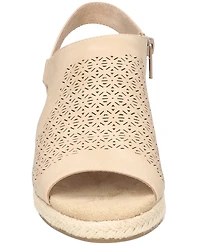 Easy Street Women's Serena Zip Espadrille Wedge Sandals