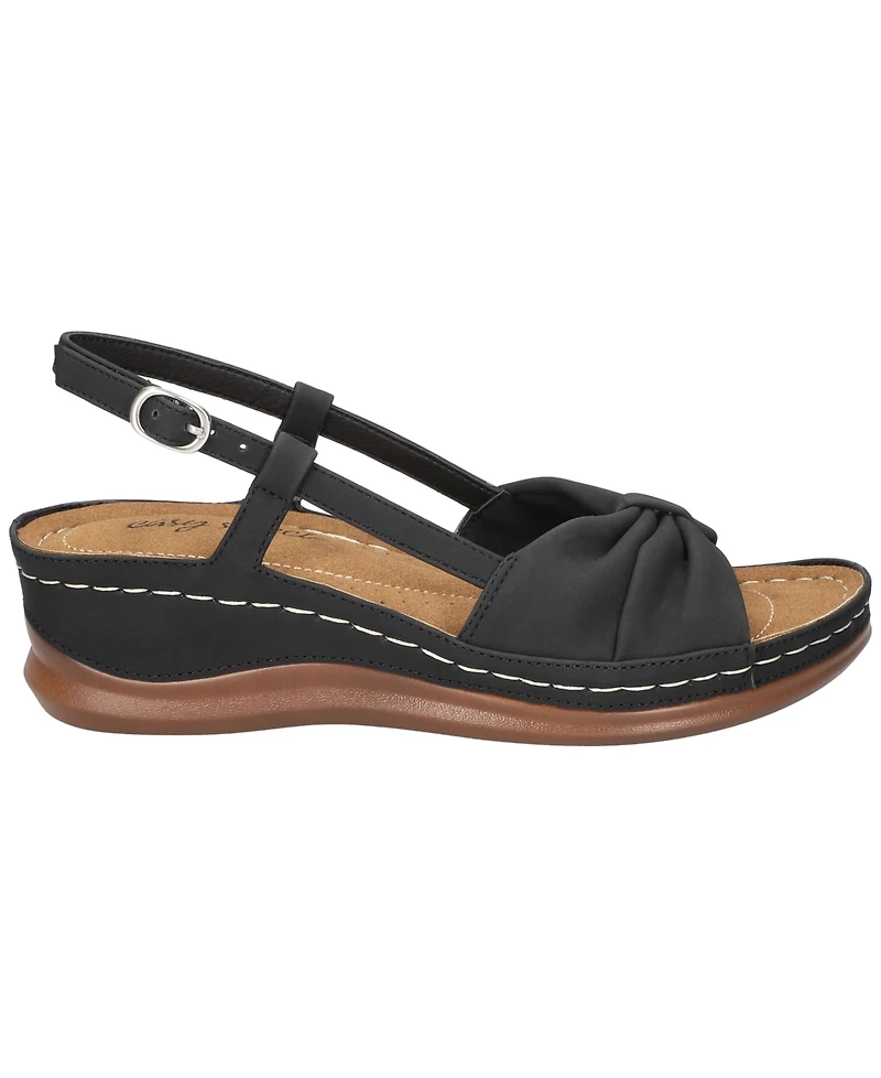 Easy Street Women's Jupiter Comfort Buckle Slingback Sandals