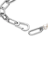 Pandora Me Sterling Silver Treated Freshwater Cultured Pearl Bracelet