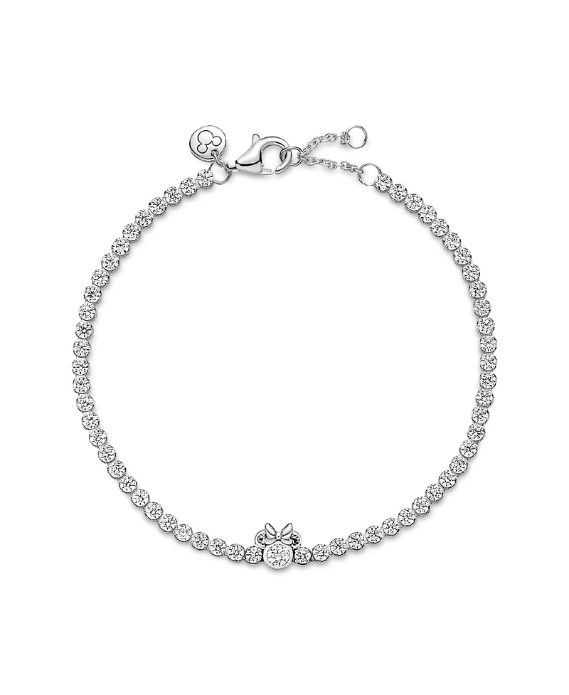 Pandora Cubic Zirconia Disney Minnie Mouse Tennis Bracelet