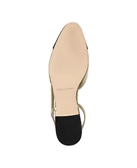 Marc Fisher Women's Dela Closed Toe Slingbacks Dress Flats - Gold