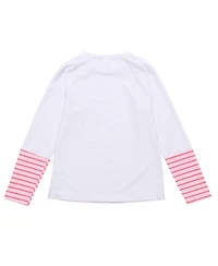 Toddler, Child Girls Palm Island Sustainable Ls Rash Top