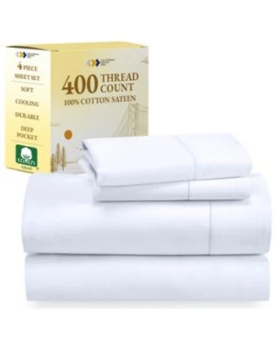 Soft Cotton Sheet Set 400 Thread Count 100 Cotton Sateen