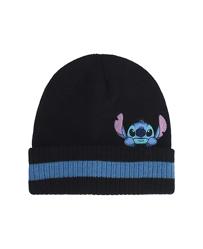 Disney Lilo & Stitch Peeking Striped Beanie