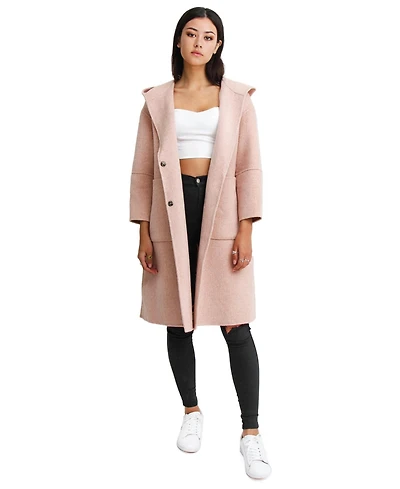 Belle & Bloom Women's Walk This Way Wool Blend Oversized Coat