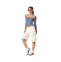 Edikted Women's Marta Mesh Top