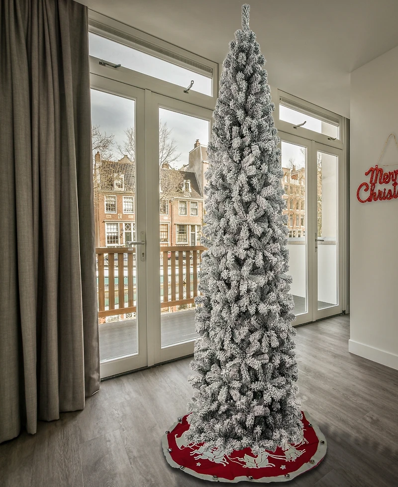 National Tree Company First Traditions 9' Acacia Flocked Tree
