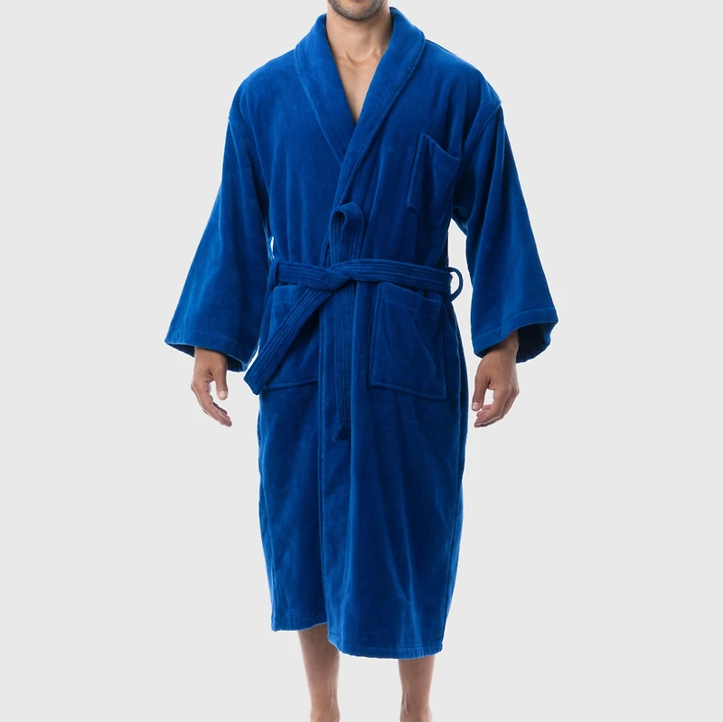 Alpine Swiss Pure Cotton Men Terry Cloth Bathrobe Super Absorbent Hotel Spa Robe