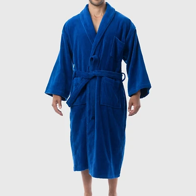 Alpine Swiss Pure Cotton Men Terry Cloth Bathrobe Super Absorbent Hotel Spa Robe