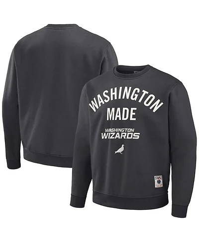 Men's Nba x Staple Anthracite Washington Wizards Plush Pullover Sweatshirt
