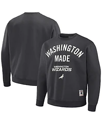Men's Nba x Staple Anthracite Washington Wizards Plush Pullover Sweatshirt