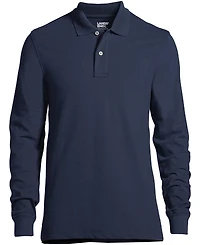 Lands' End Men's Comfort First Long Sleeve Mesh Polo Shirt