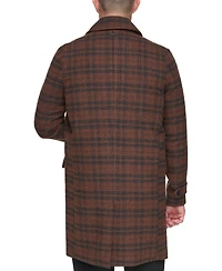 Marc New York Men's Bexar Plaid Overcoat
