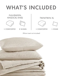 510 Design Mina Waffle Textured -Pc. Comforter Set