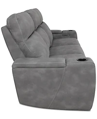 Greymel 84" Zero Gravity Fabric Sofa with Power Headrests, Created for Macy's