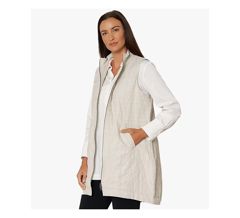 Stella Carakasi Women's Two-Way Zip Lightly Padded Water-Repellent On The Go Vest