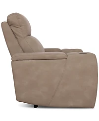 Greymel 37" Zero Gravity Fabric Chair with Power Headrest, Created for Macy's