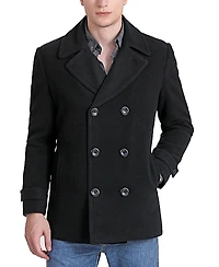Landing Leathers Men Wool Blend Pea Coat