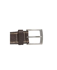 Johnston & Murphy Men's Double Contrast Stitched Belt